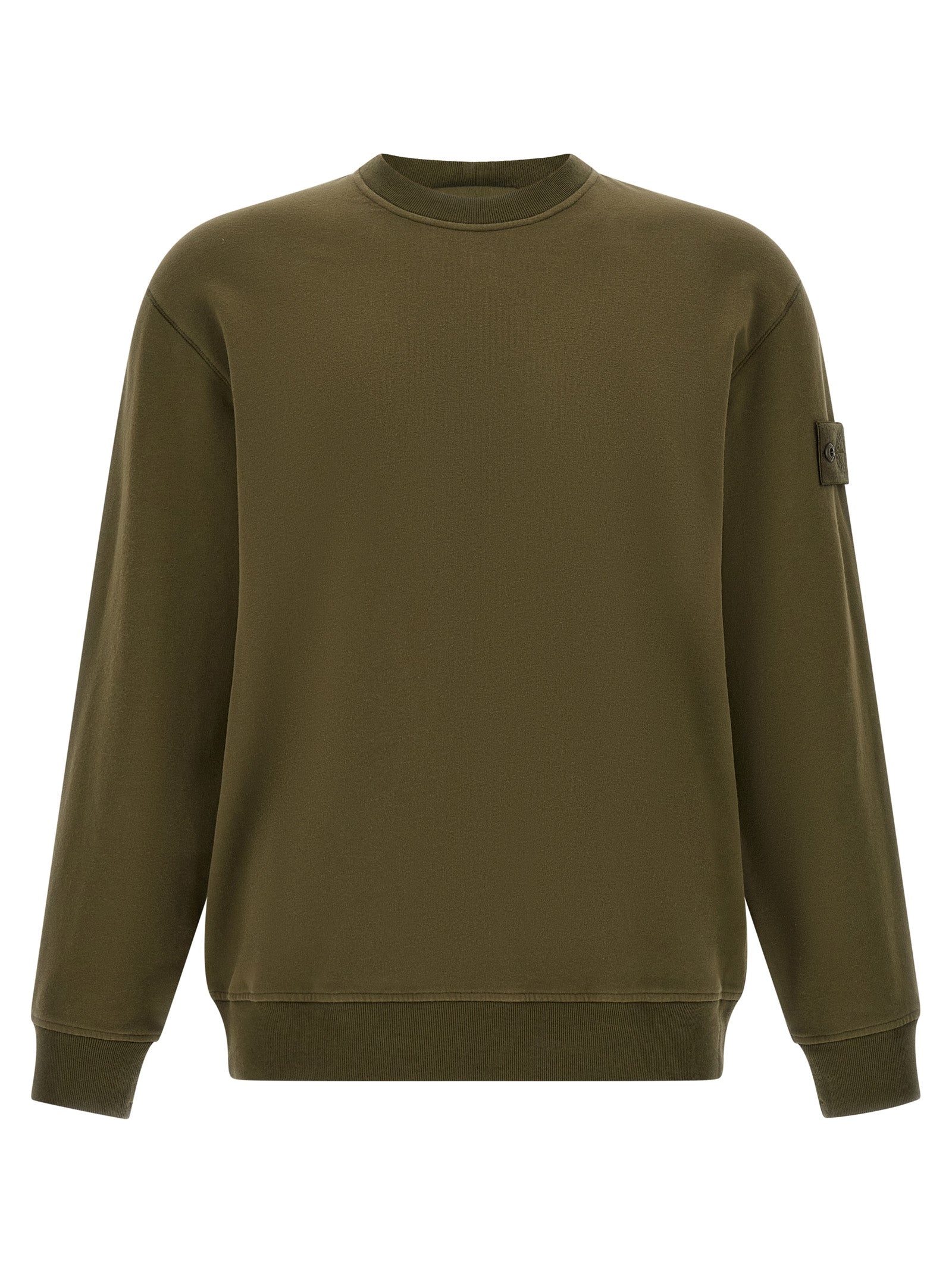 Stone Island Bicolor Cotton Sweatshirt