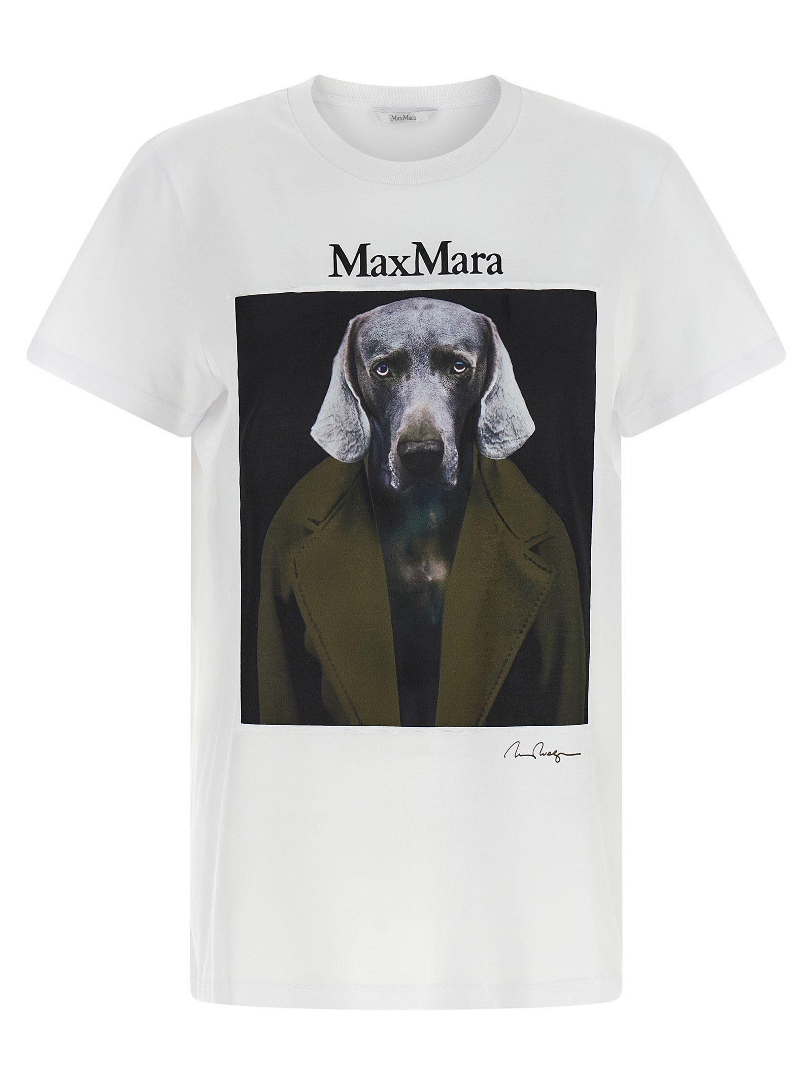 Max Mara White Cotton T-Shirt