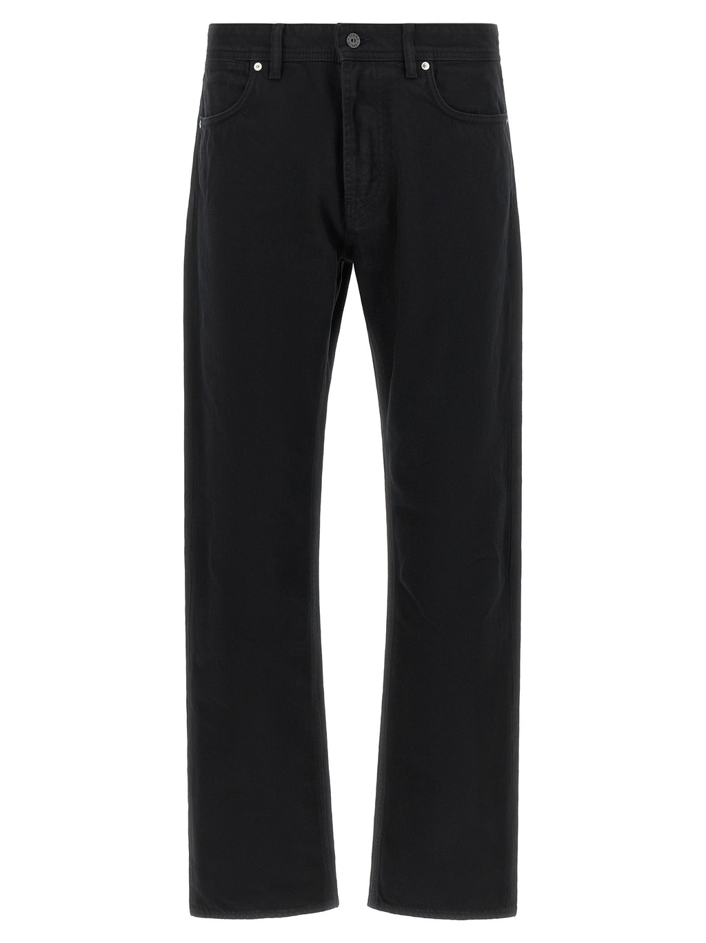 Stone Island Black Cotton Straight-Leg Jeans