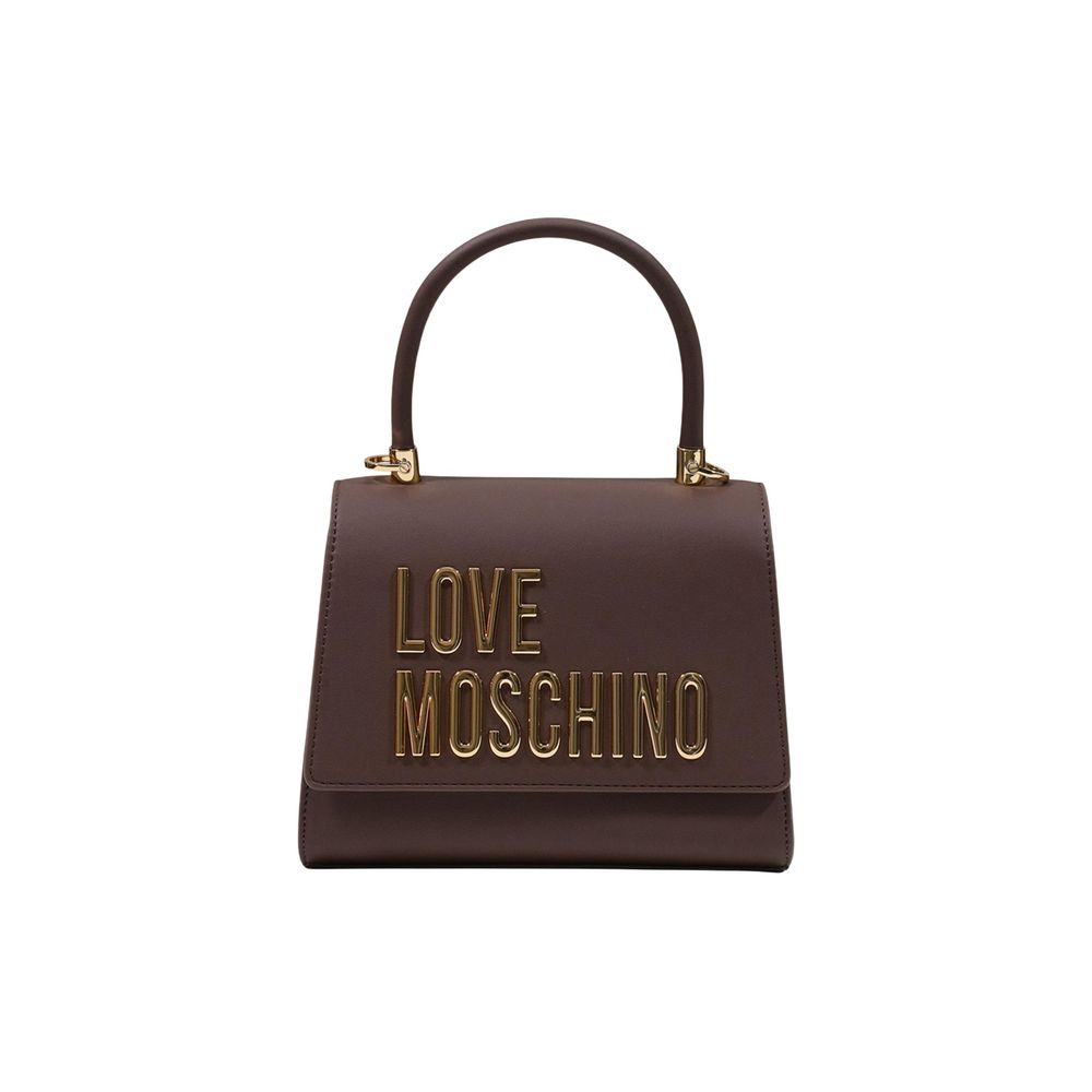 Love Moschino Handtasche aus braunem Polyethylen