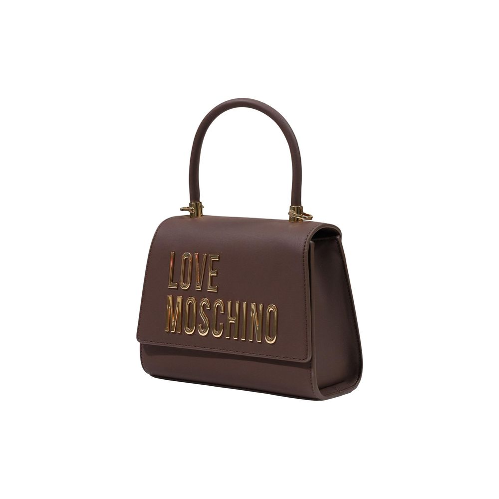 Love Moschino Handtasche aus braunem Polyethylen