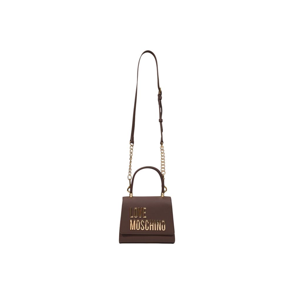 Love Moschino Handtasche aus braunem Polyethylen