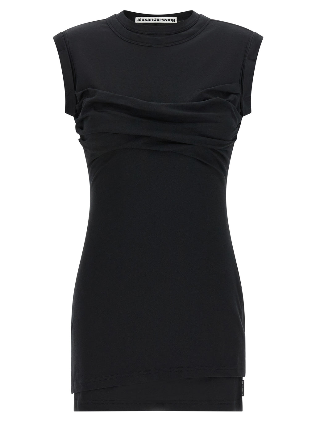Alexander Wang Black Cotton Short Dress