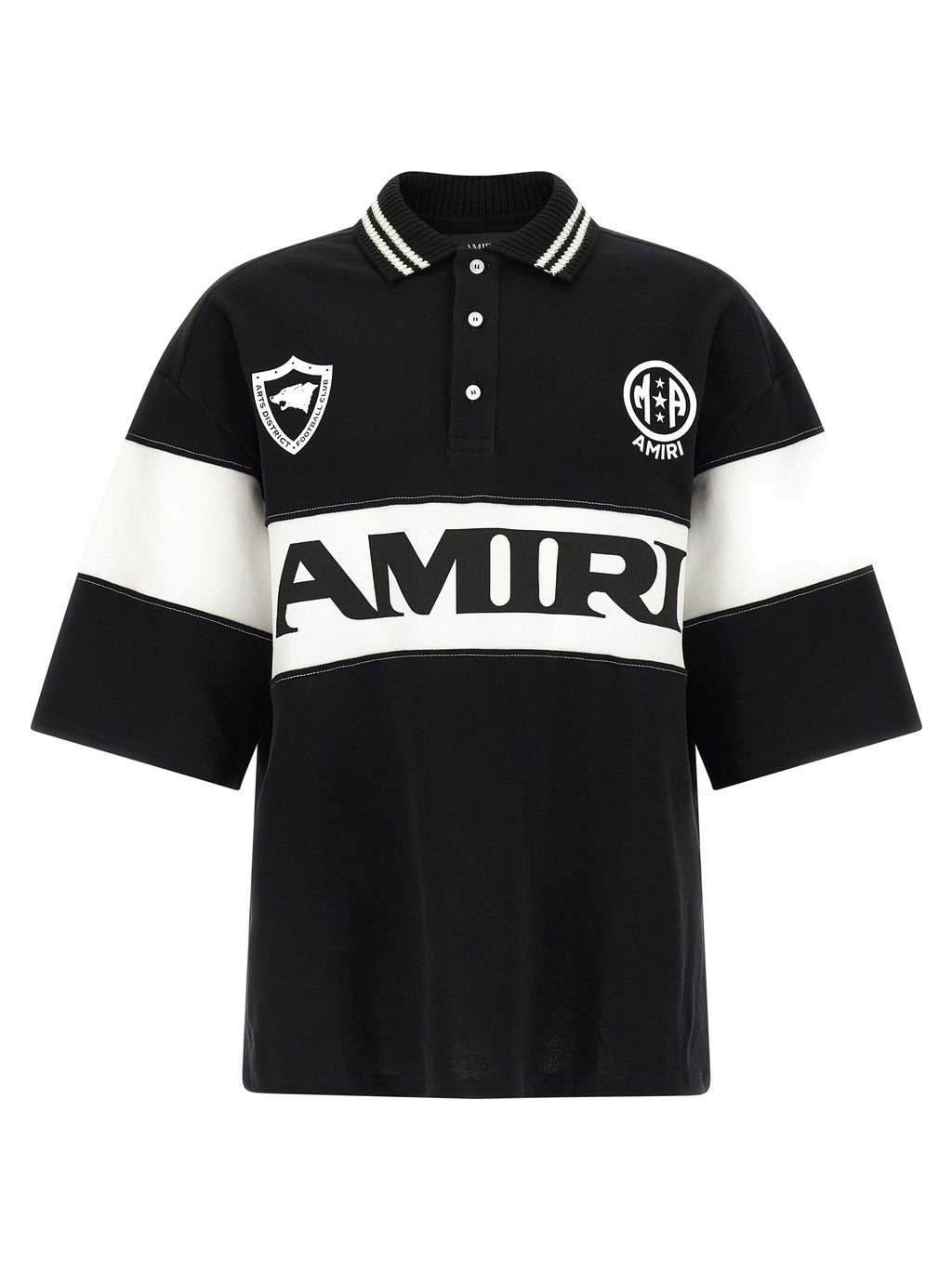 Amiri Bicolor Cotton Polo Shirt