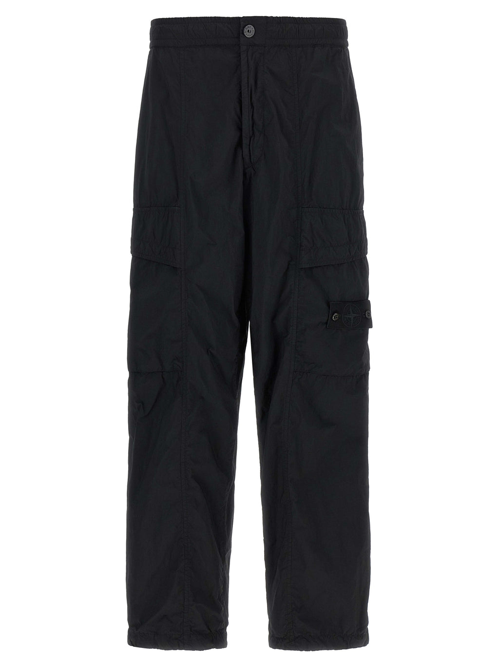 Stone Island Black Polyamide Cargo Pants