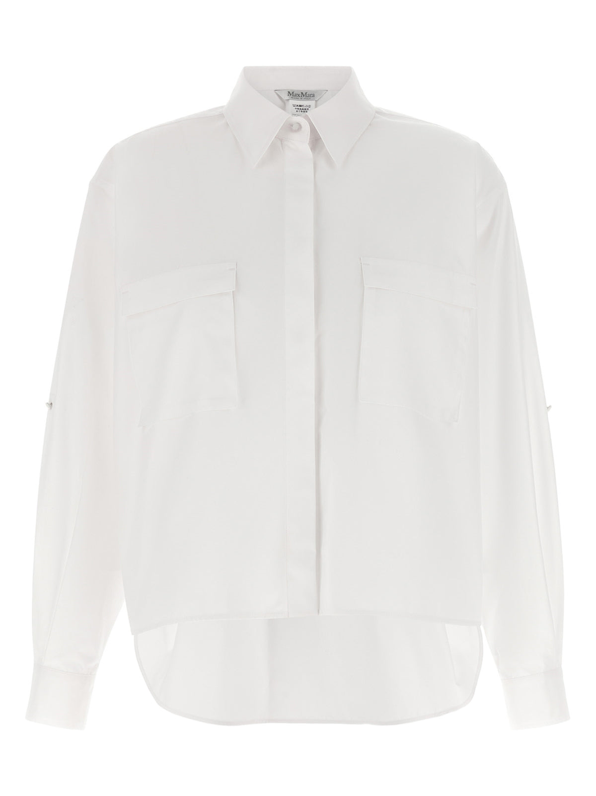 Max Mara White Cotton Blouse