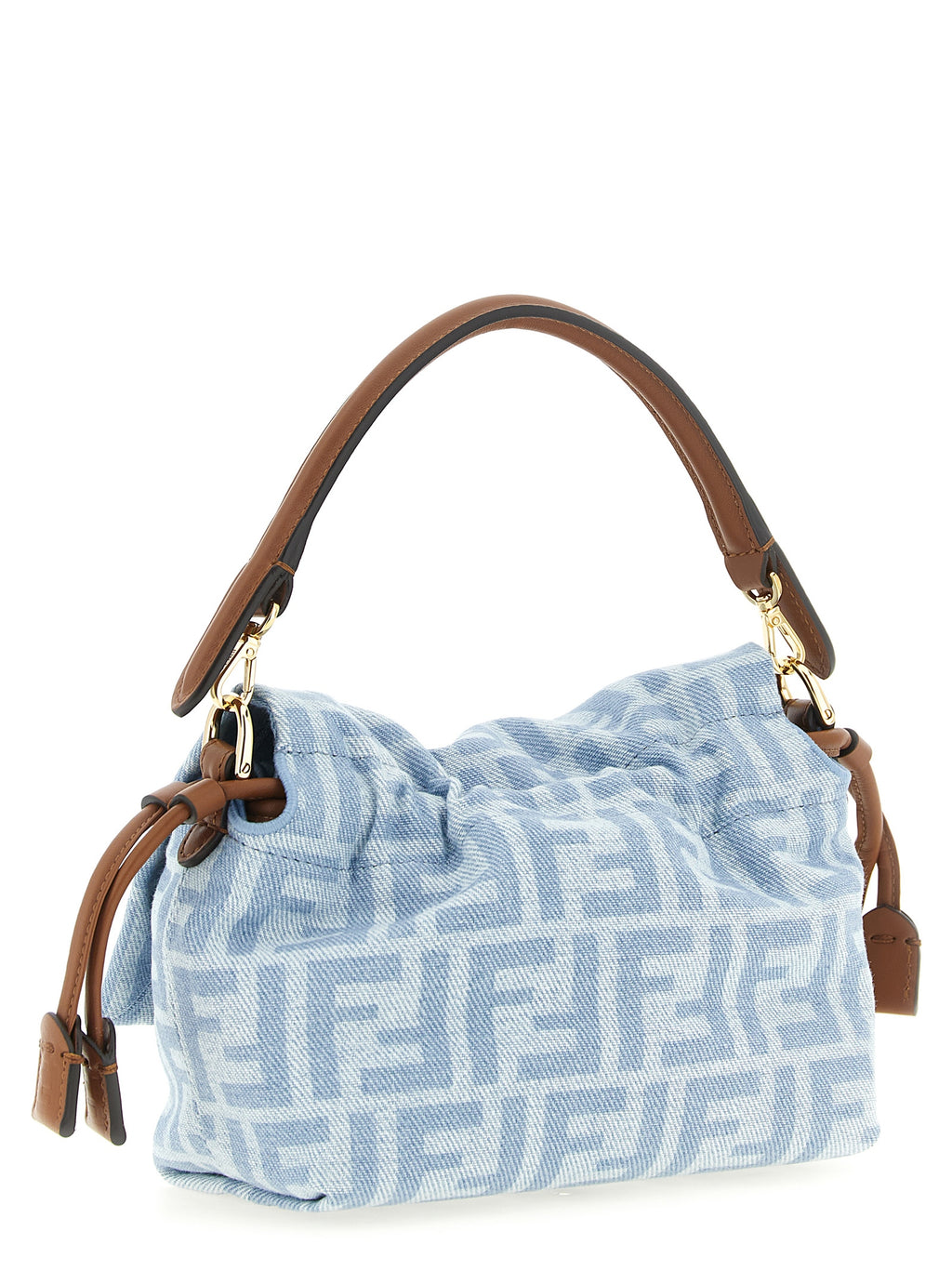 Fendi Blue Cotton Handbag