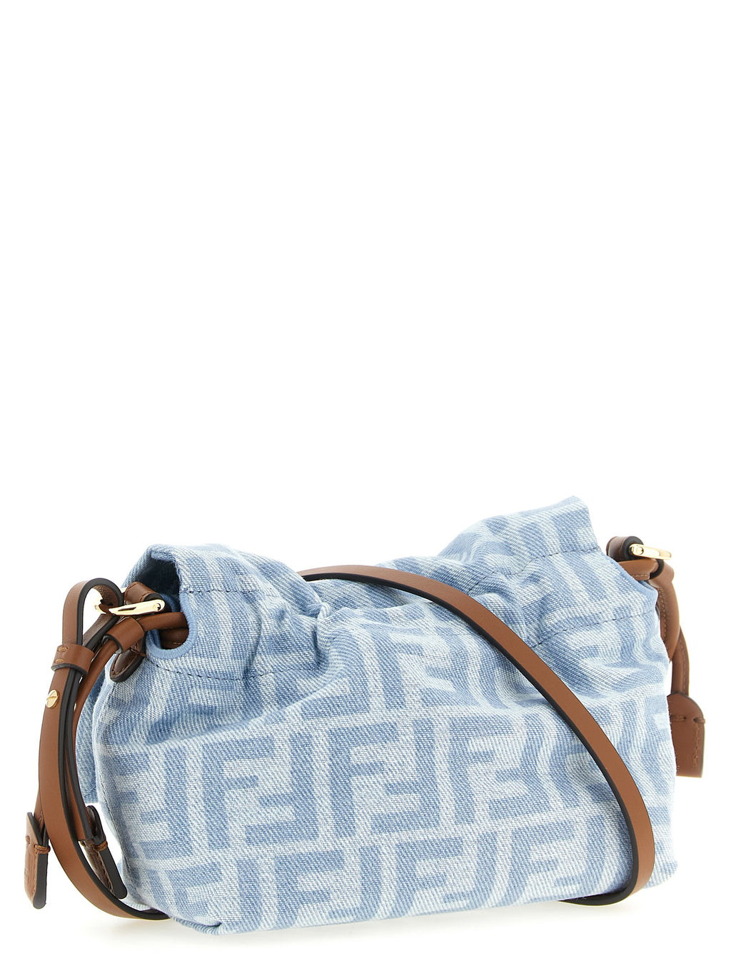 Fendi Blue Cotton Handbag