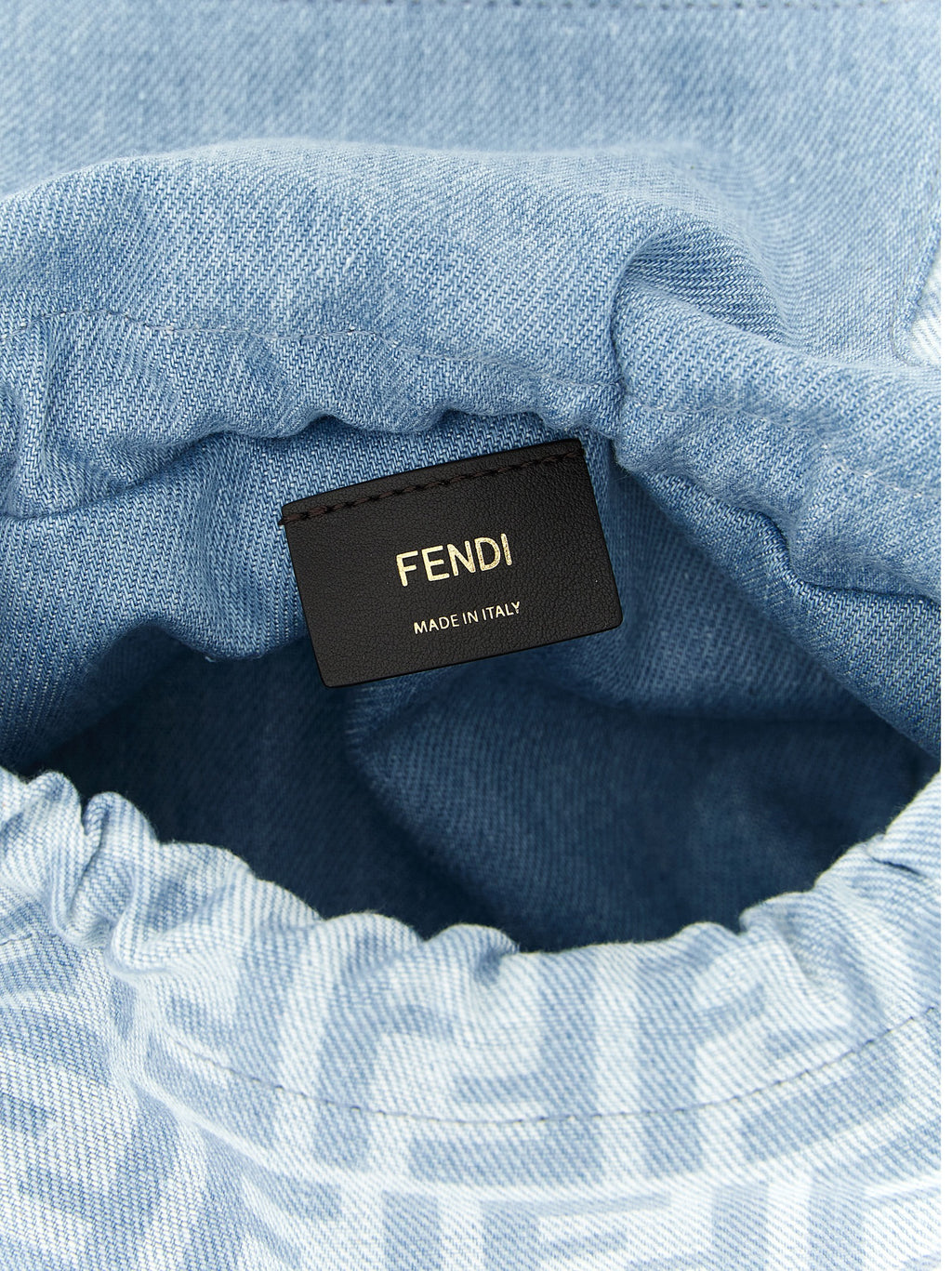 Fendi Blue Cotton Handbag