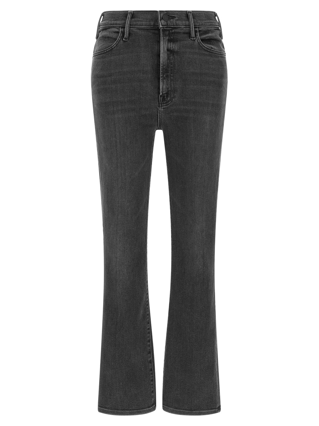 Mother Denim Gray Cotton Flared Jeans