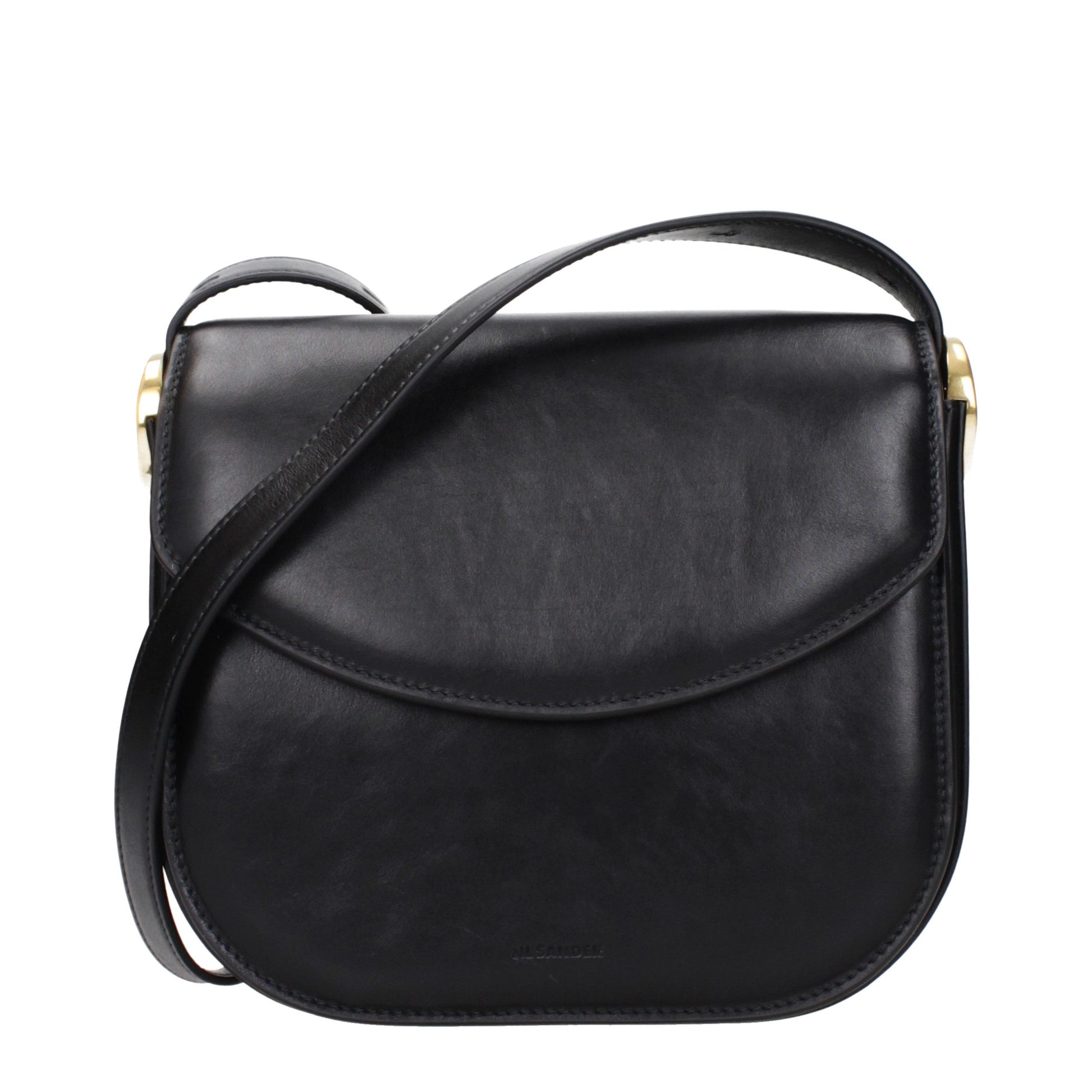 Jil Sander Black Leather Crossbody Bag