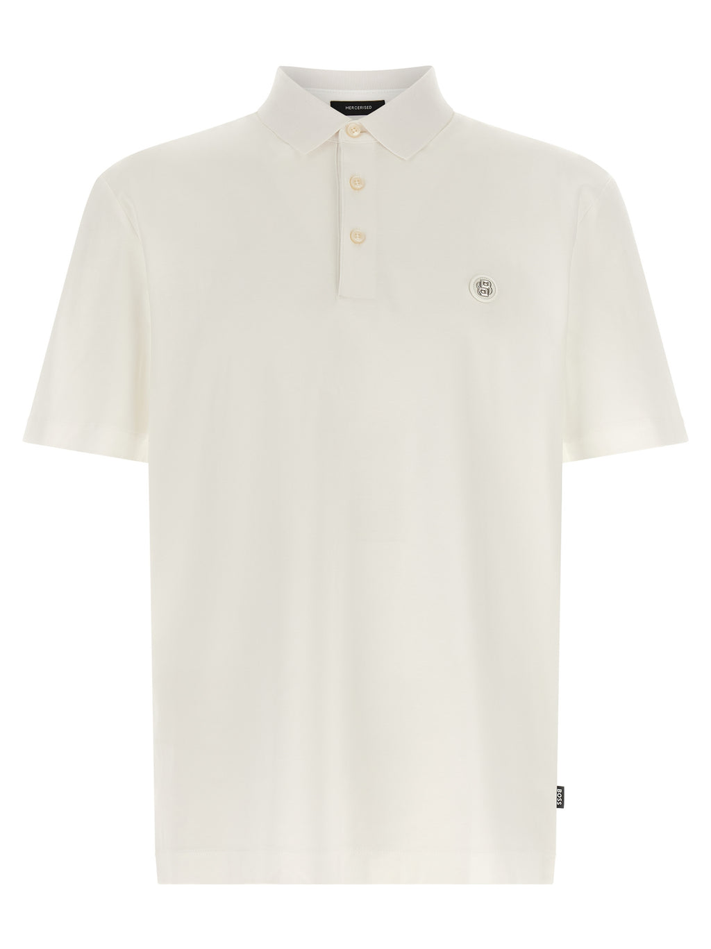 Hugo Boss White Cotton Polo Shirt