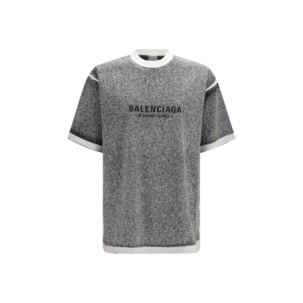 Balenciaga Grau Baumwoll-T-Shirt