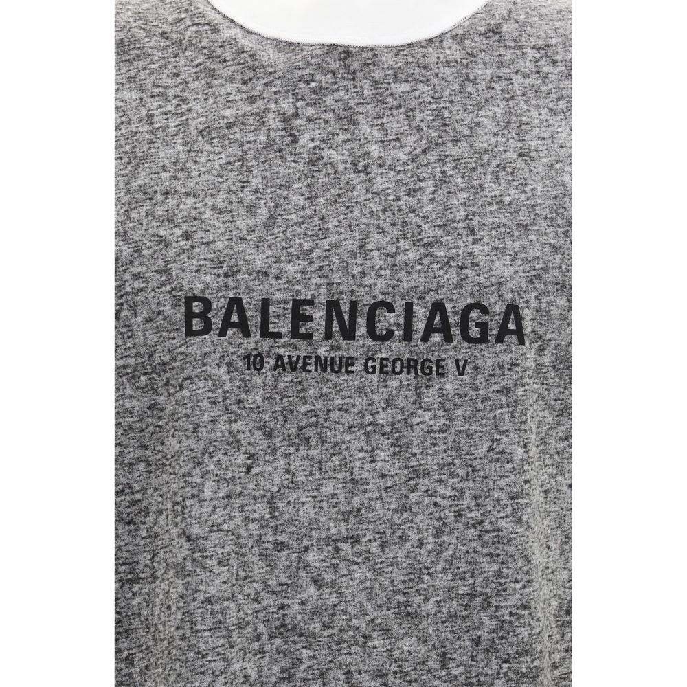 Balenciaga Grau Baumwoll-T-Shirt