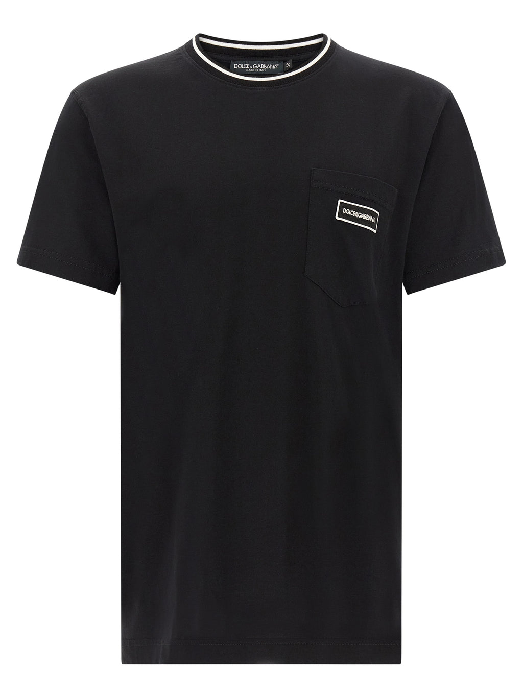 Dolce & Gabbana Black Cotton T-Shirt