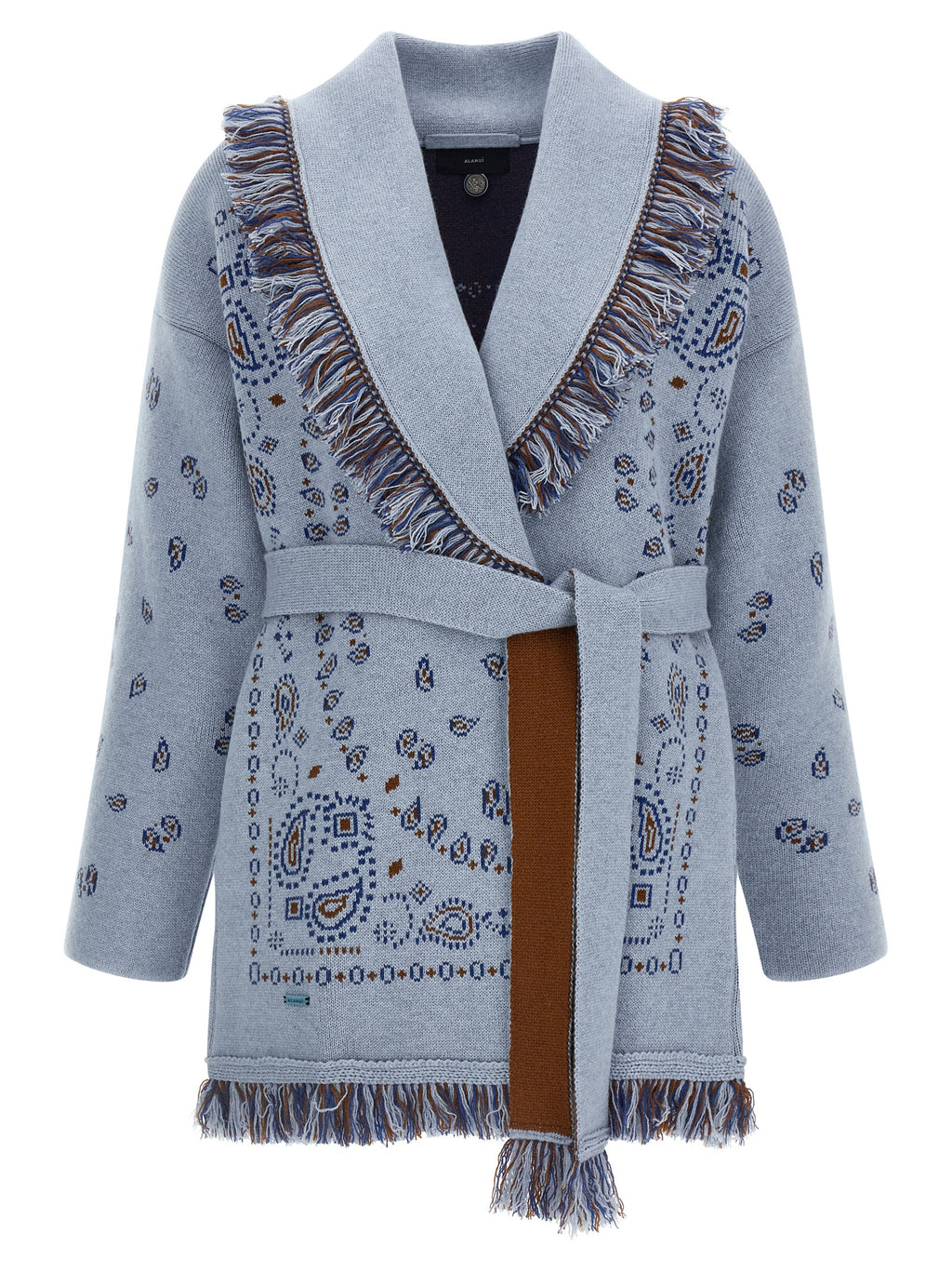 Alanui Blue Cashmere Cardigan