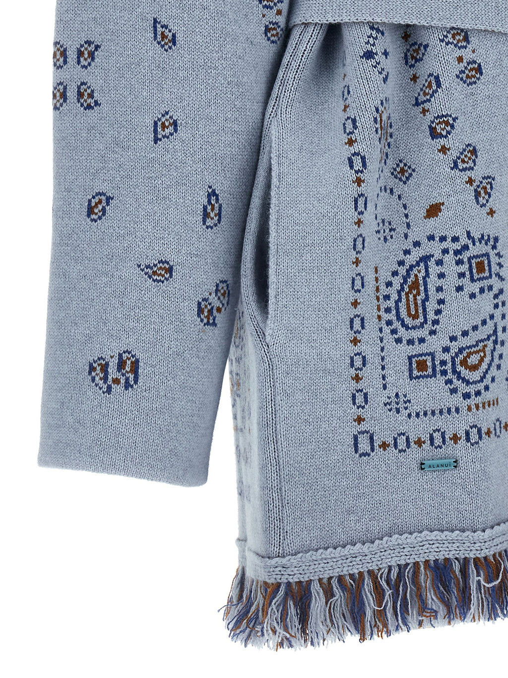 Alanui Blue Cashmere Cardigan