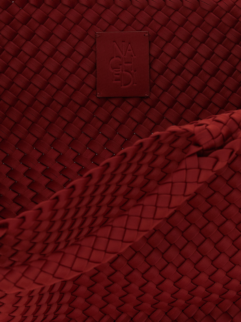 NAGHEDI Red Nylon Handbag