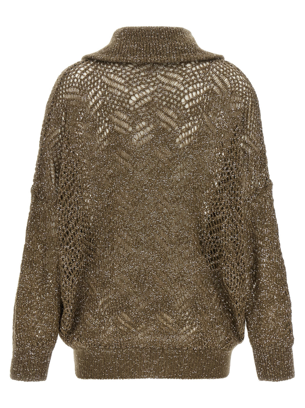 Brunello Cucinelli Brown Polyamide Cardigan