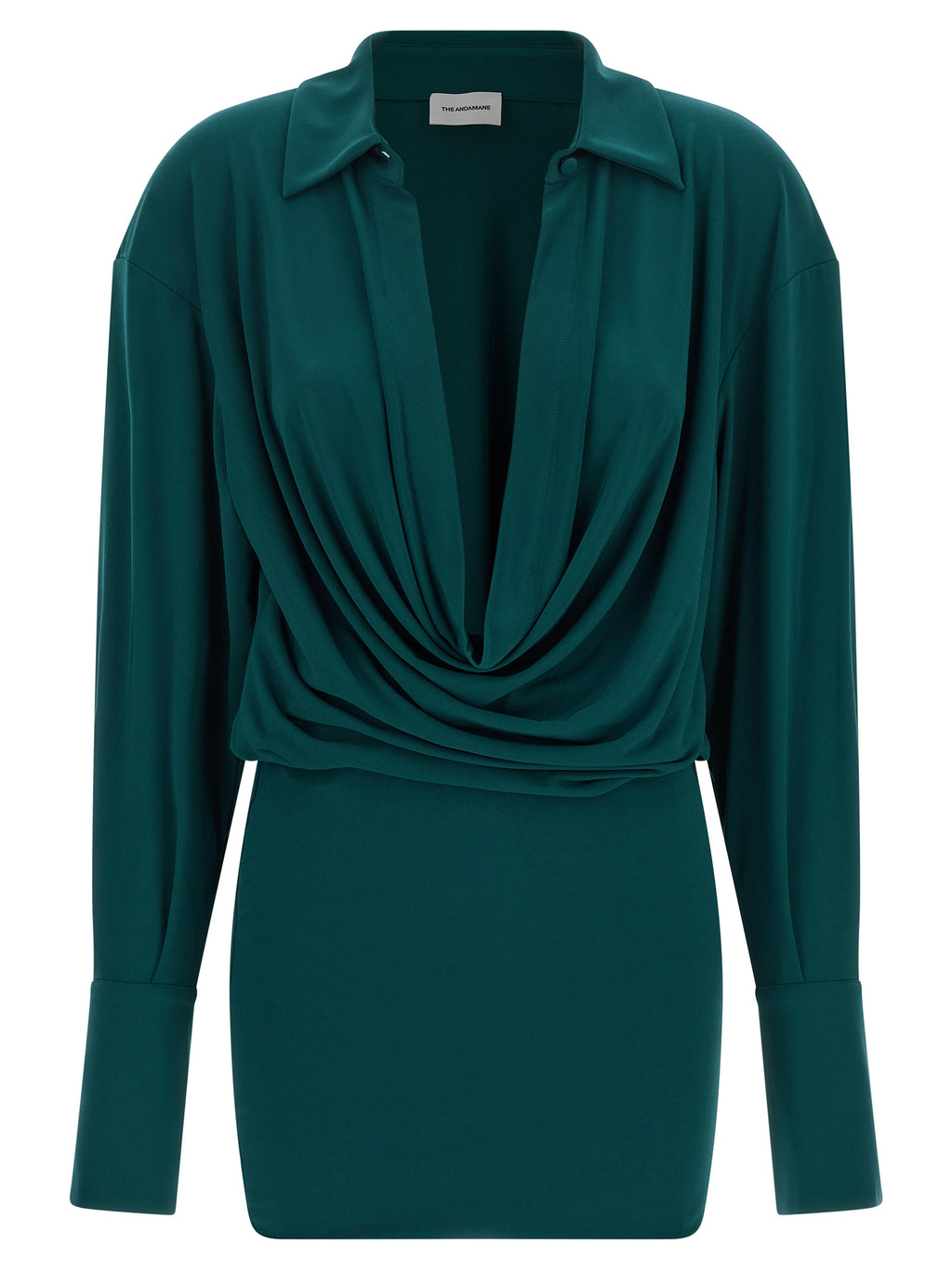 The Andamane Bicolor Polyester Short Dress