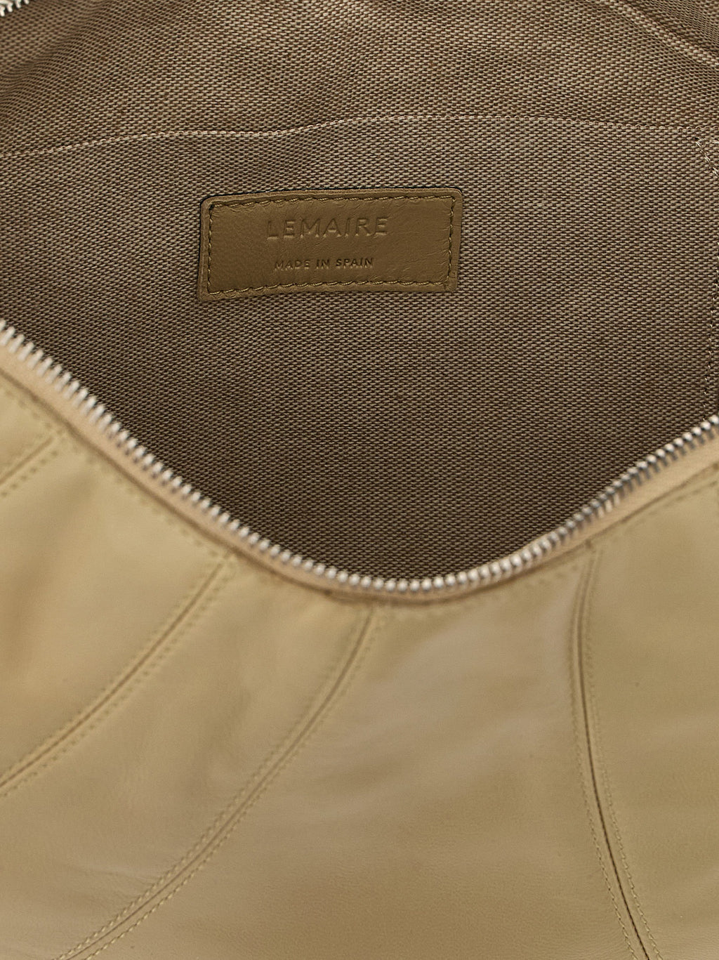 Lemaire Beige Lamb Leather Shoulder Bag