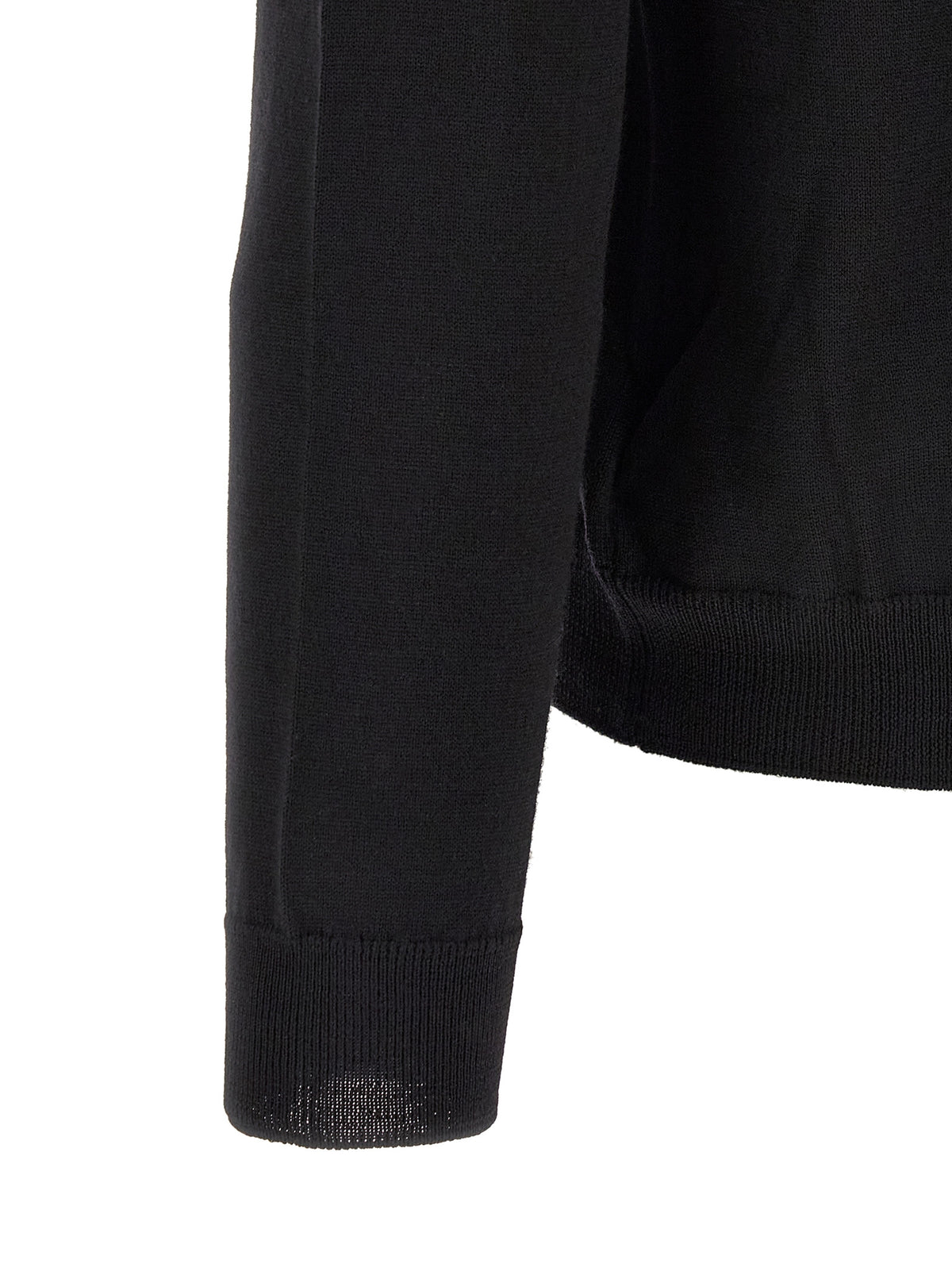 ZANONE Black Virgin Wool Cardigan