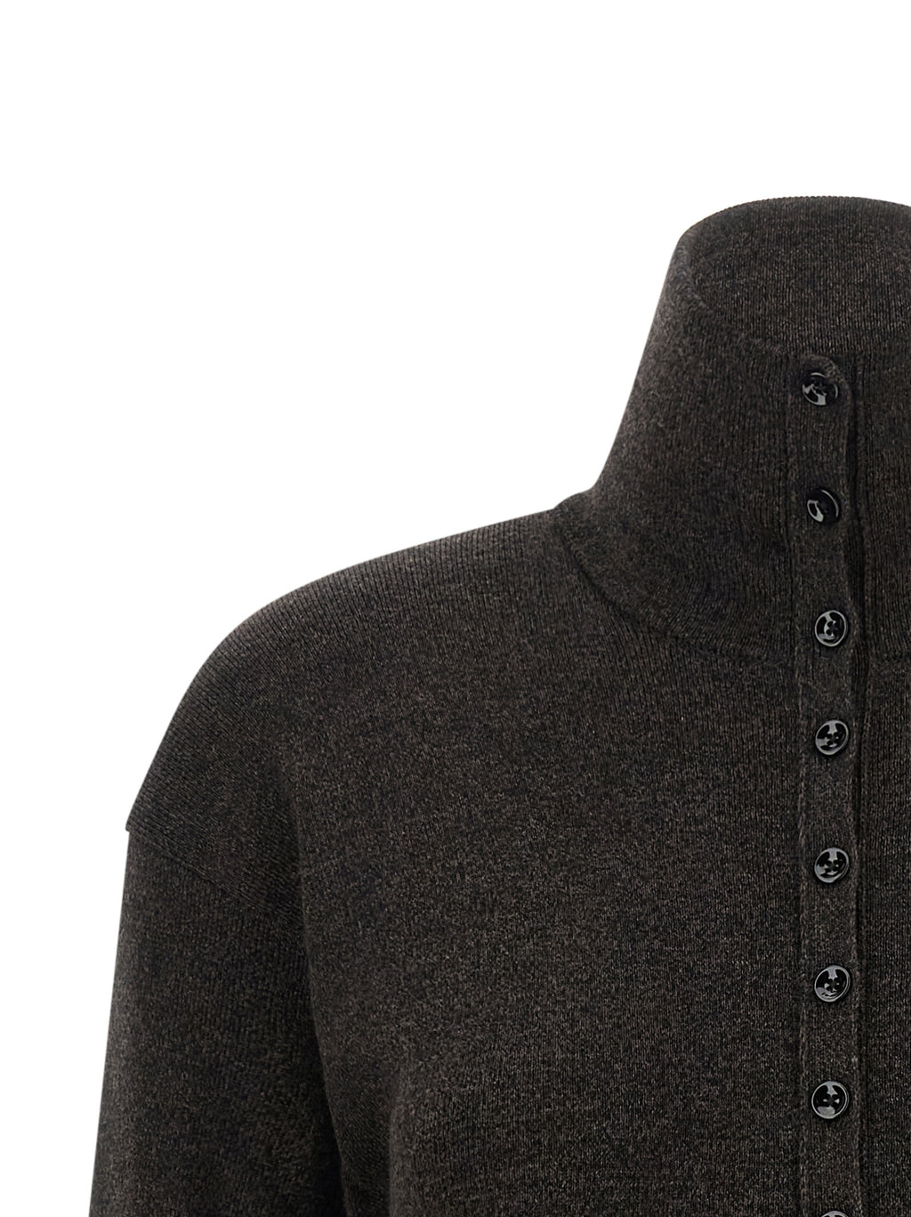 Lemaire Cardigan aus brauner Wolle