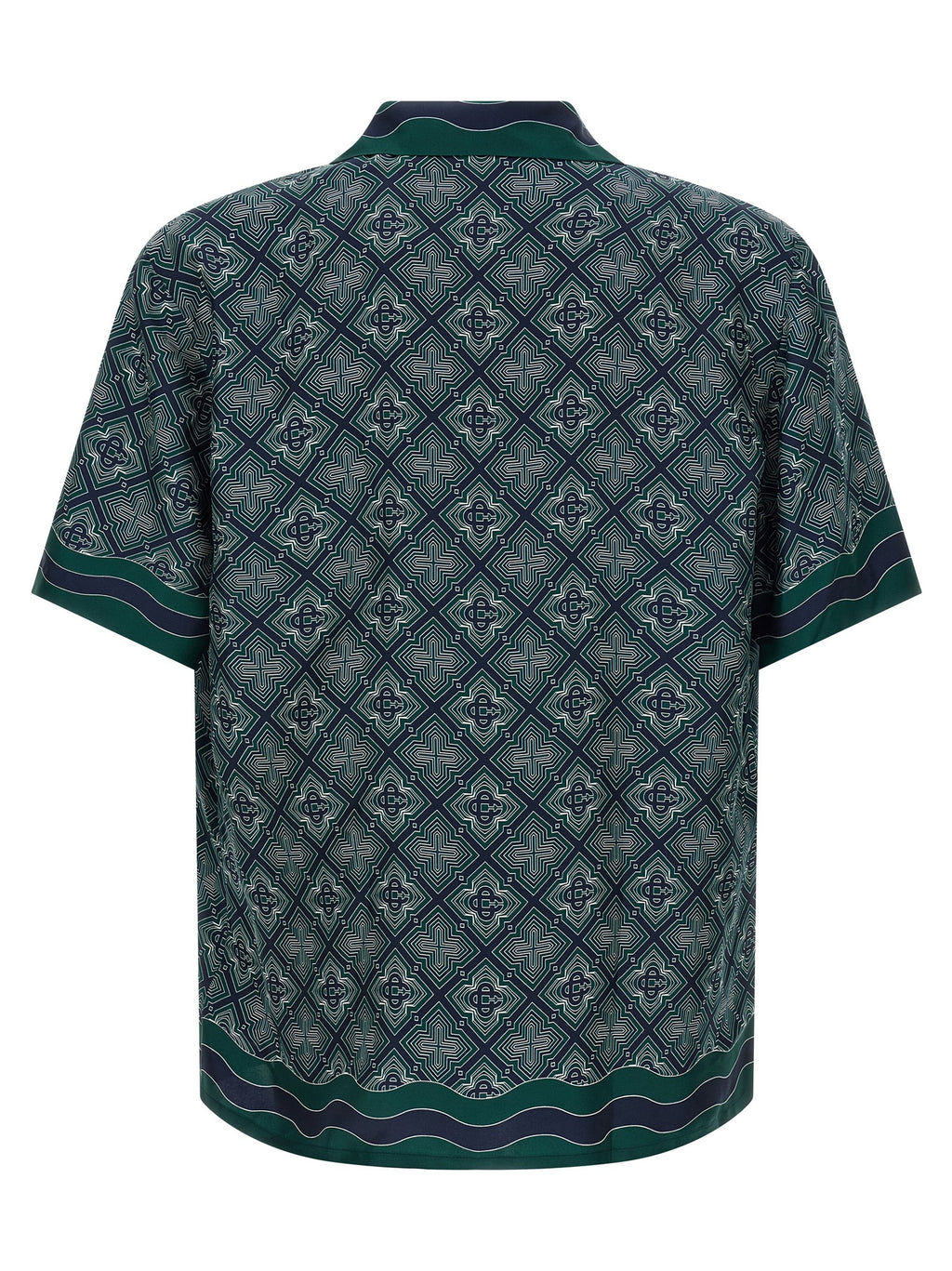 Casablanca Bicolor Silk Blouse