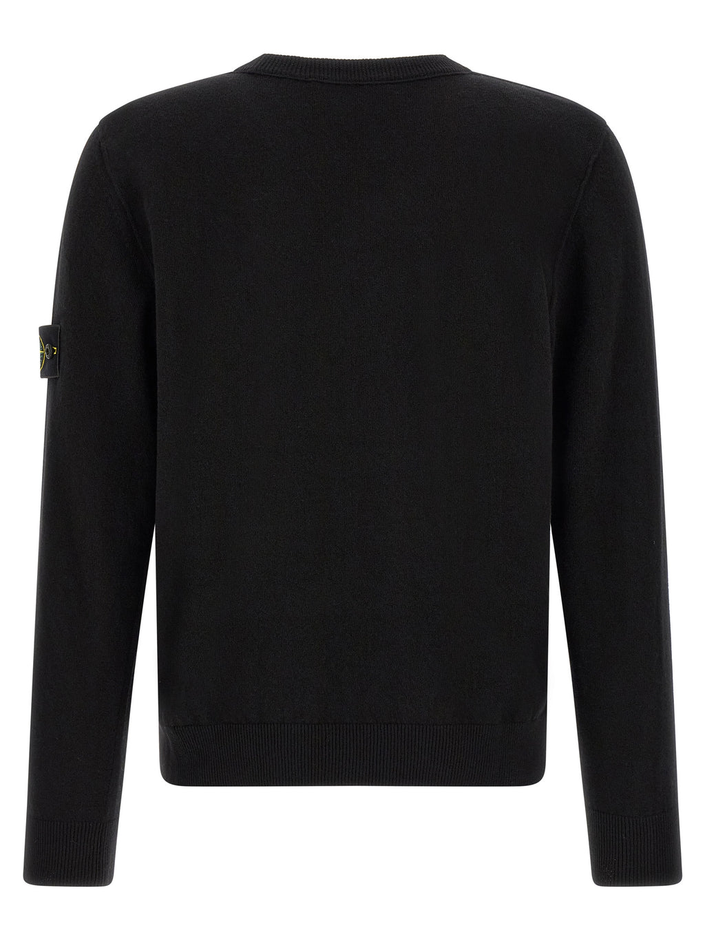 Stone Island Schwarzer Cardigan aus Schurwolle