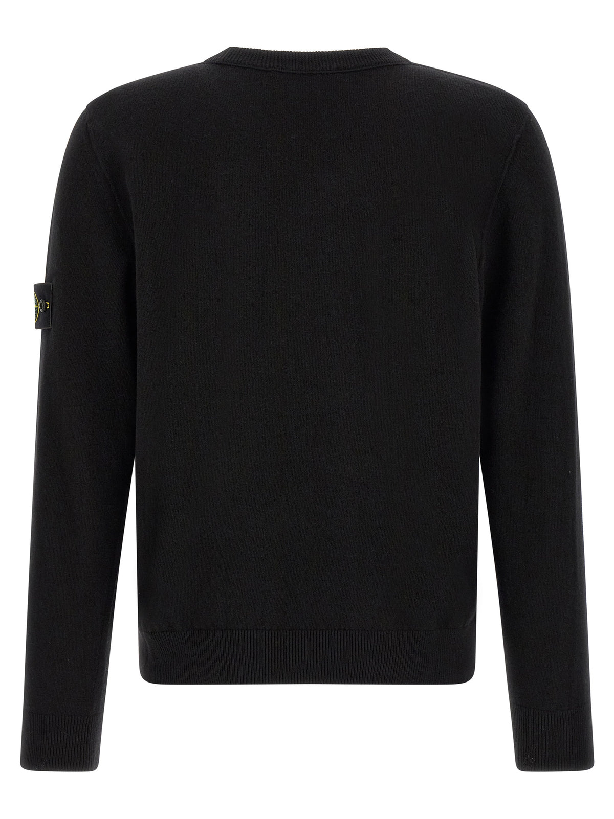 Stone Island Schwarzer Cardigan aus Schurwolle