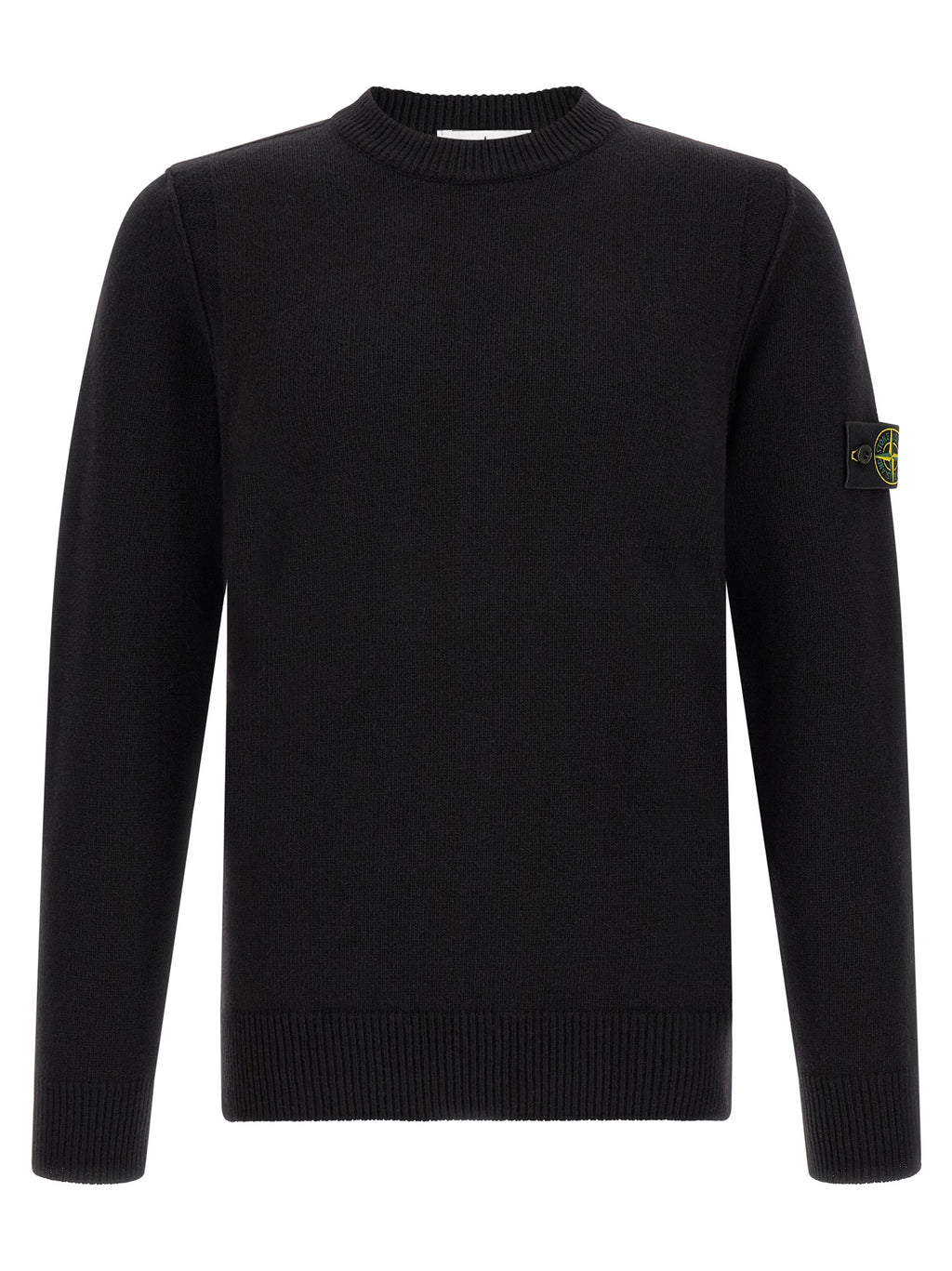 Stone Island Black Virgin Wool Cardigan