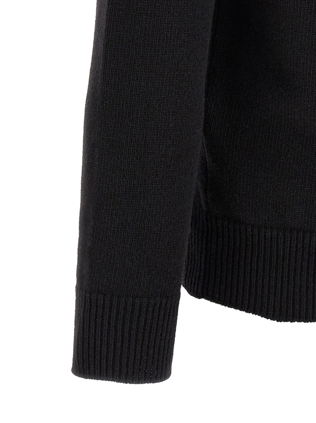 Stone Island Black Virgin Wool Cardigan