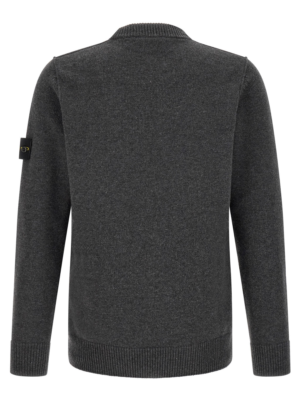 Stone Island Cardigan aus grauer Schurwolle