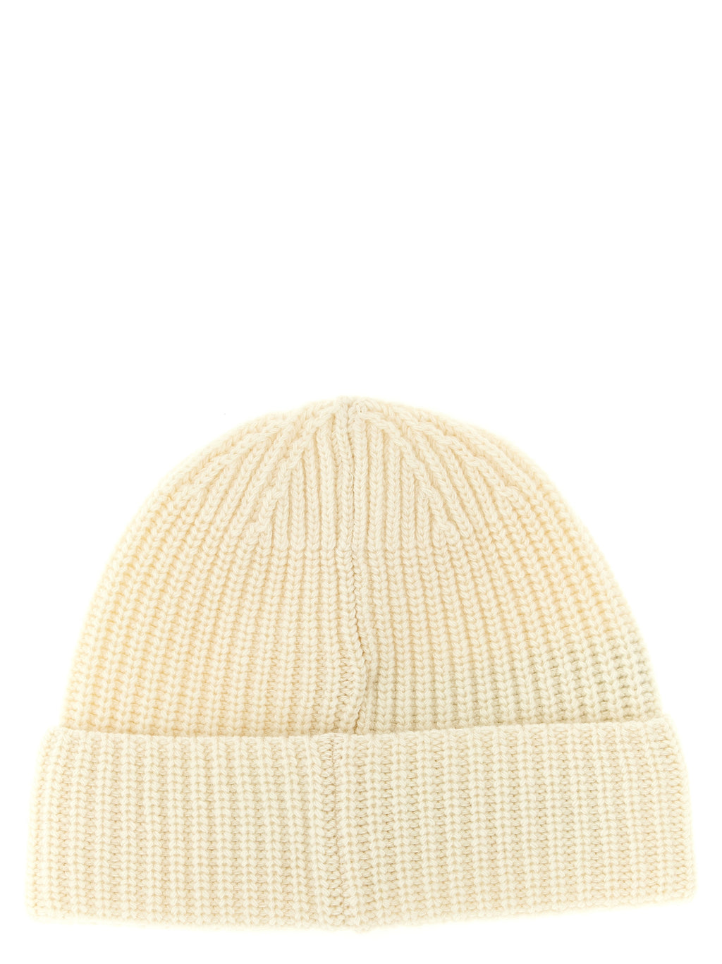 Stone Island Beanie aus weißer Schurwolle