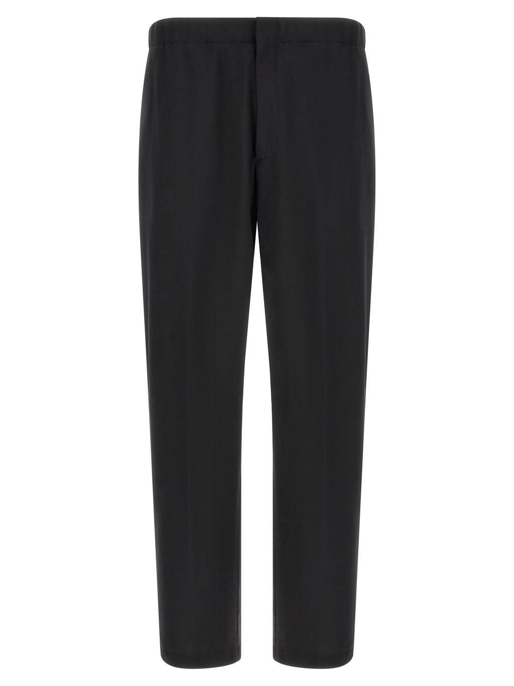 Lardini Black Virgin Wool Dress Pants