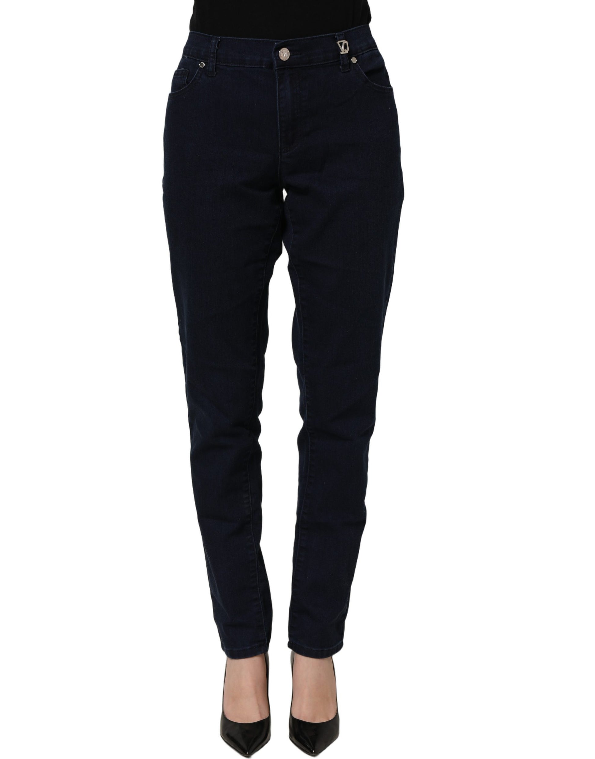 Versace Jeans Couture Blue High Waist Skinny Denim Trouser Jeans