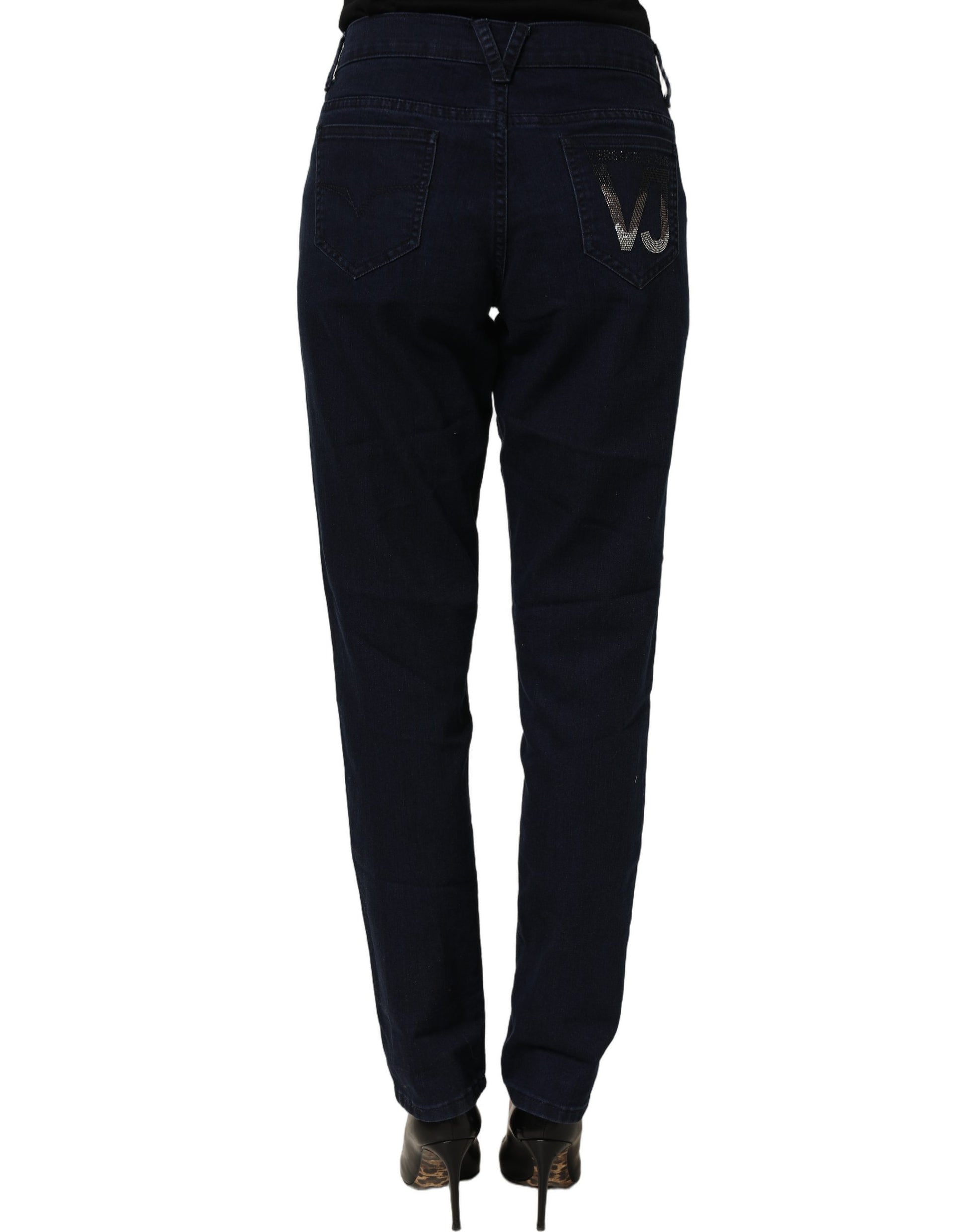 Versace Jeans Couture Blue High Waist Skinny Denim Trouser Jeans