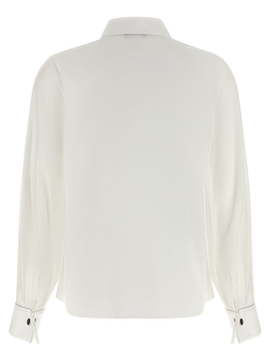 Peserico White Cotton Blouse