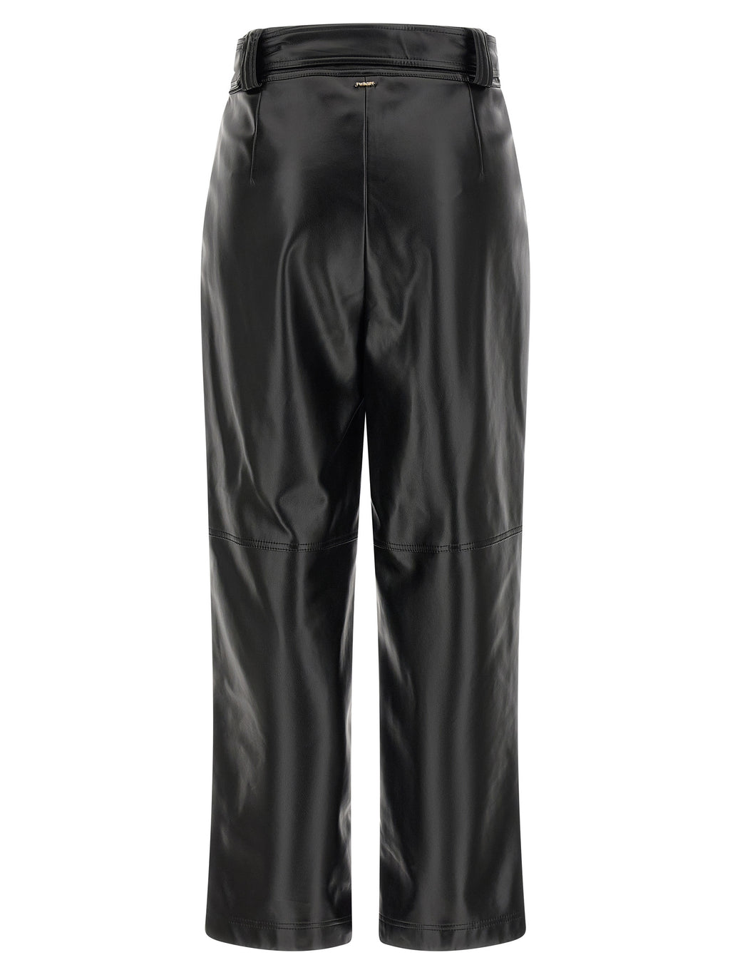 Twinset Black Polyester Cropped Pants