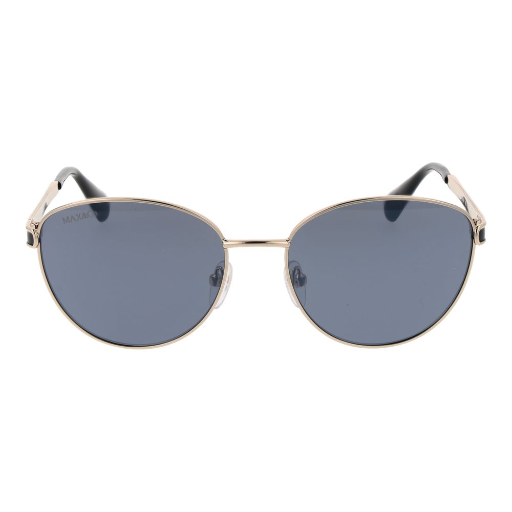 Lunettes de soleil en métal argenté Max & Co