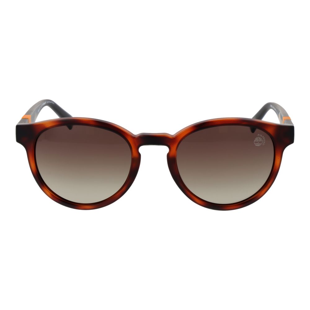 Lunettes de soleil en plastique marron Timberland