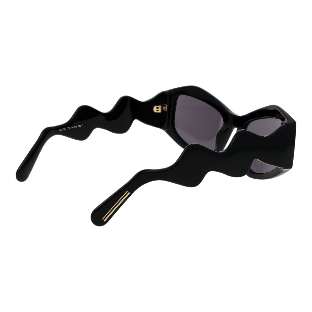 Lunettes de soleil GCDS en acétate noir