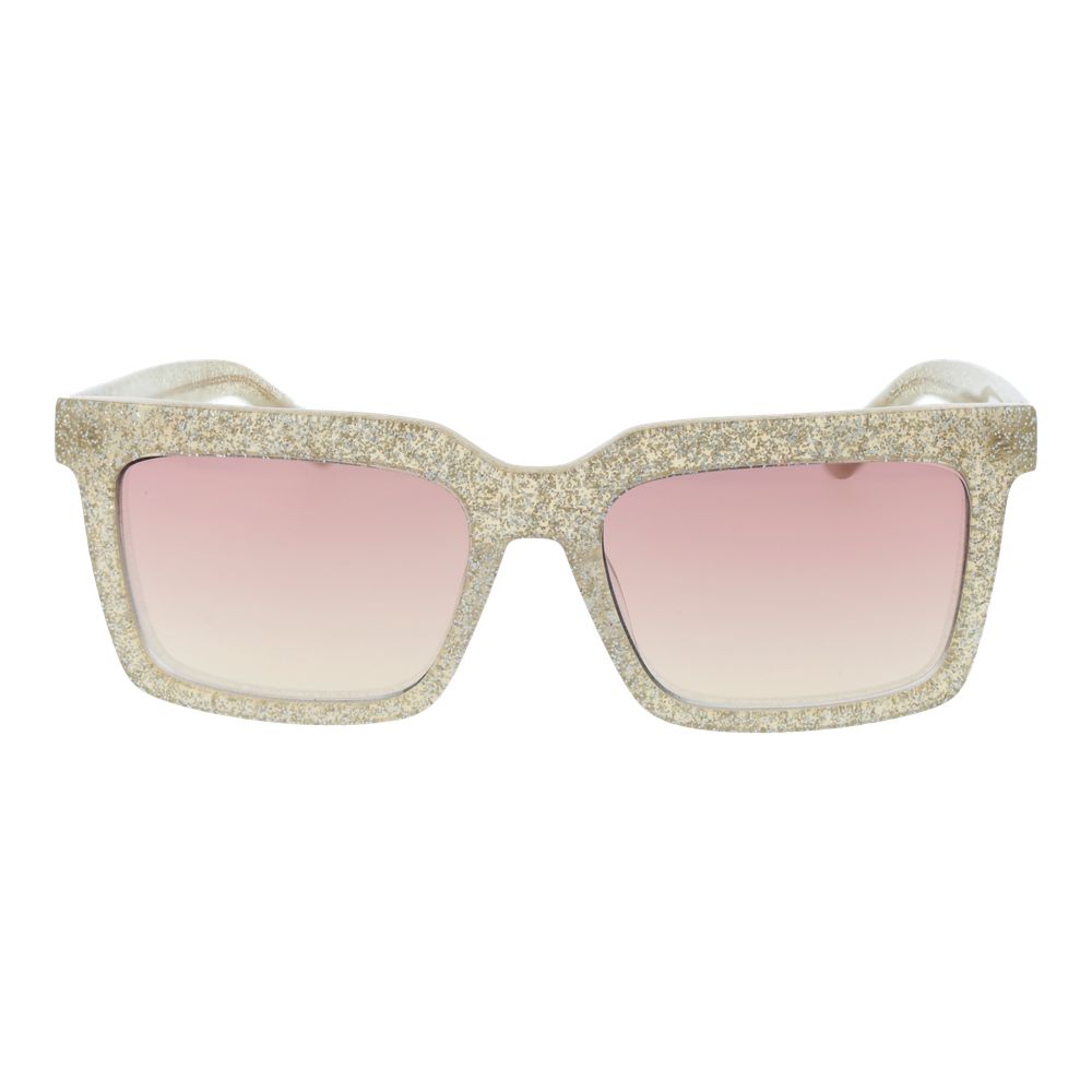 Lunettes de soleil GCDS en acétate doré
