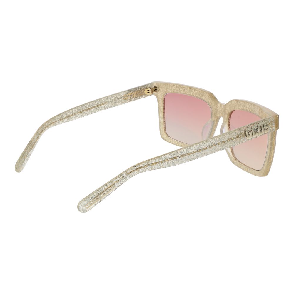Lunettes de soleil GCDS en acétate doré