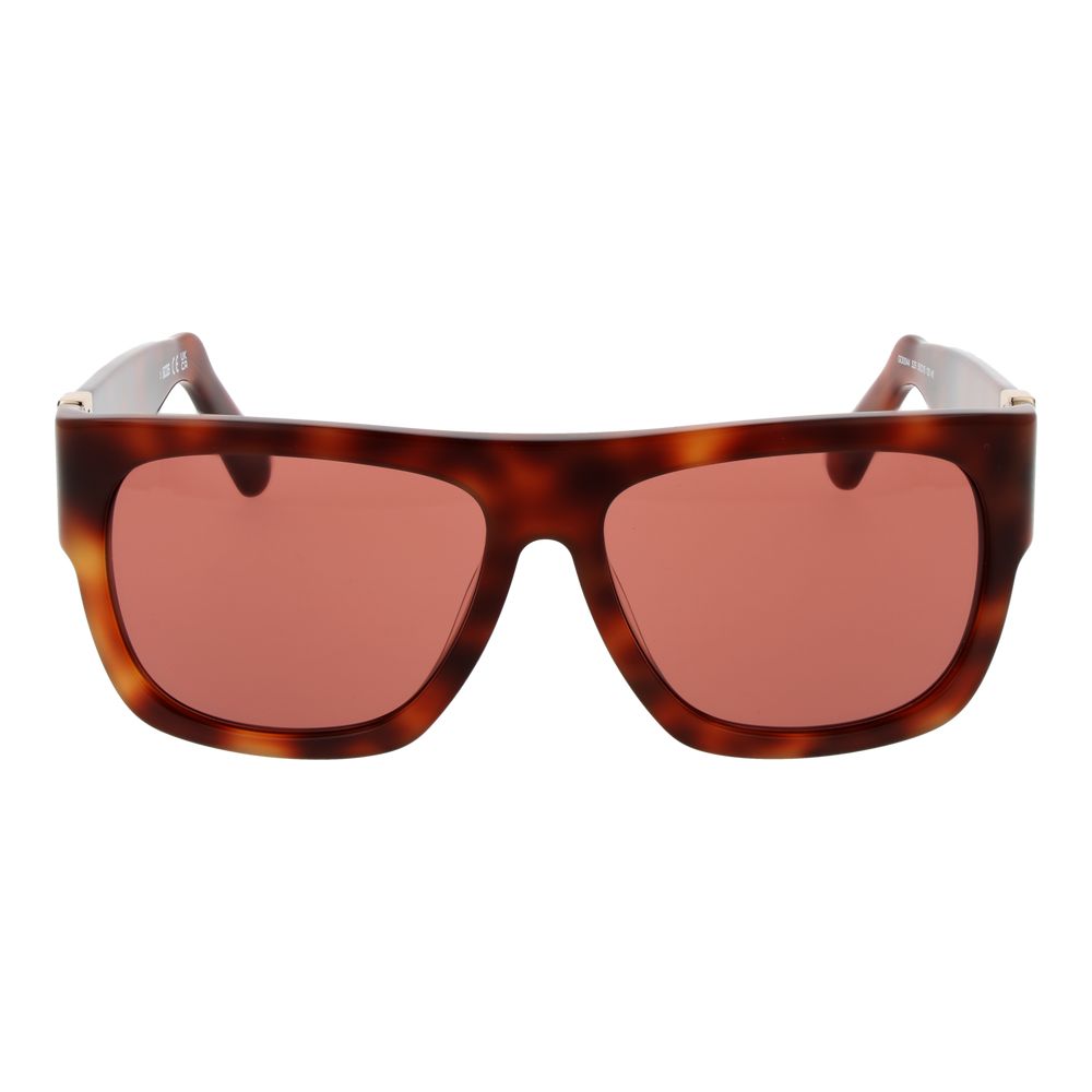 Lunettes de soleil GCDS en acétate marron