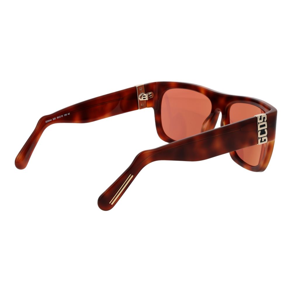 Lunettes de soleil GCDS en acétate marron
