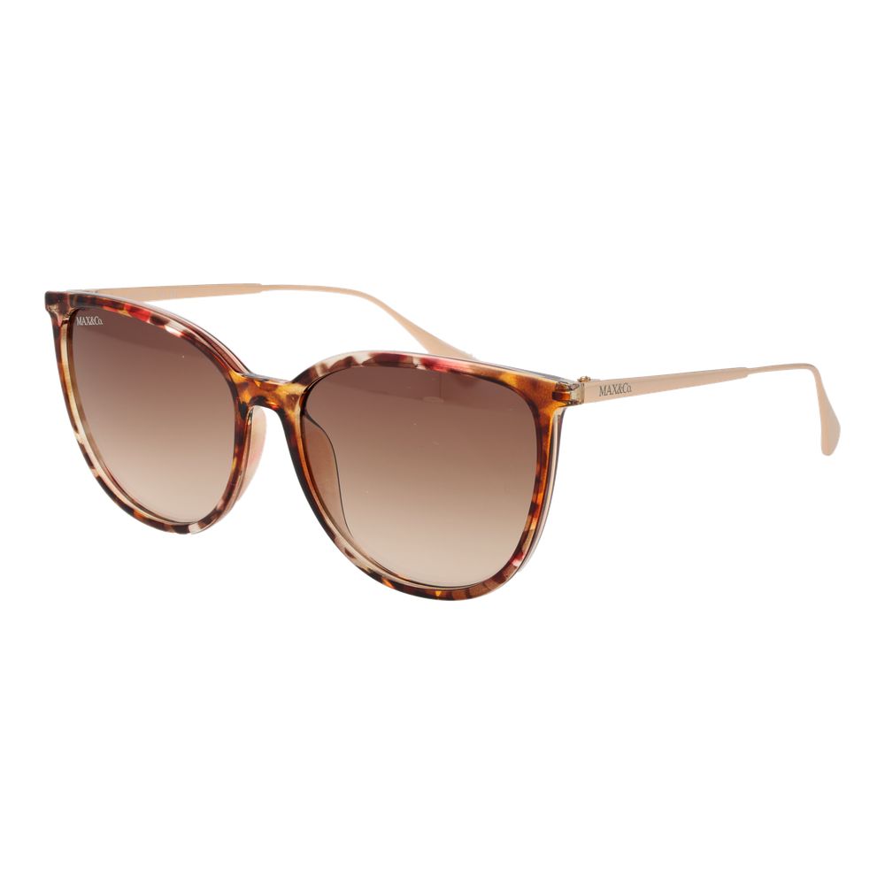Lunettes de soleil en plastique marron Max & Co