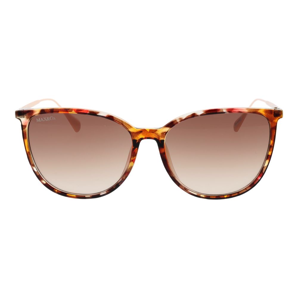 Lunettes de soleil en plastique marron Max & Co