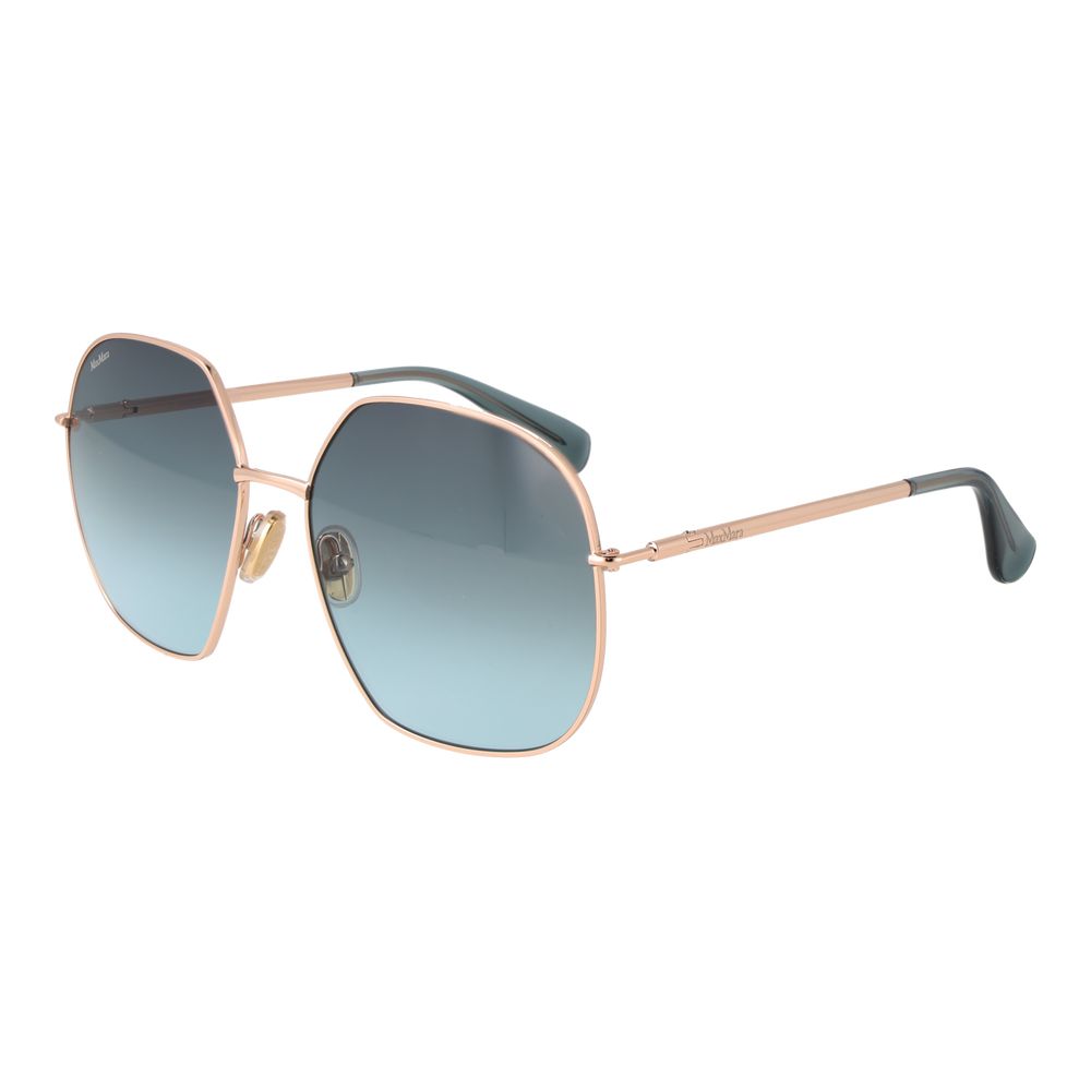 Max Mara Sonnenbrille aus Rotgoldmetall