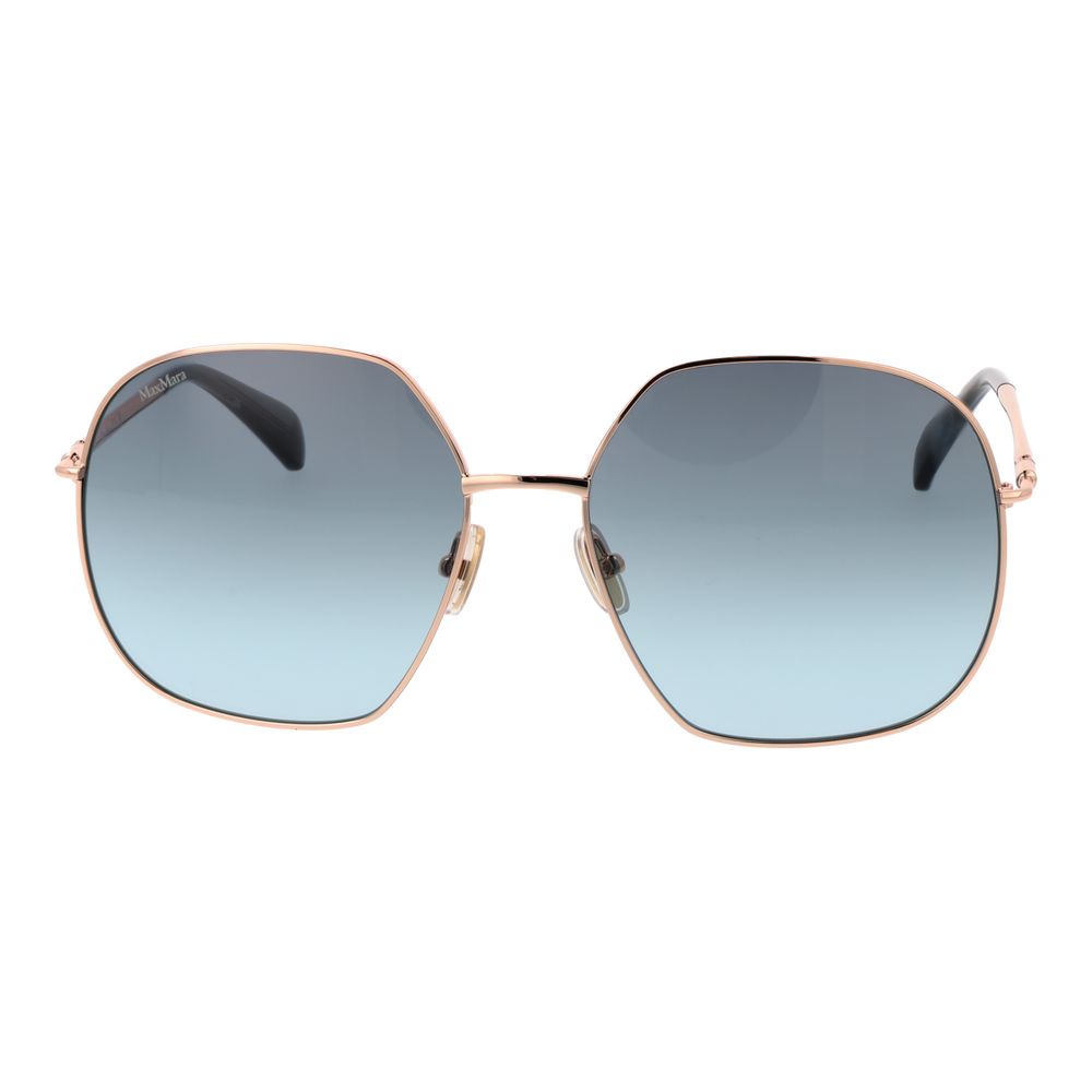 Max Mara Sonnenbrille aus Rotgoldmetall
